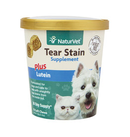 NATURVET NATURVET  Tear Stain Supplement Soft Chews Plus Lutein 70ct