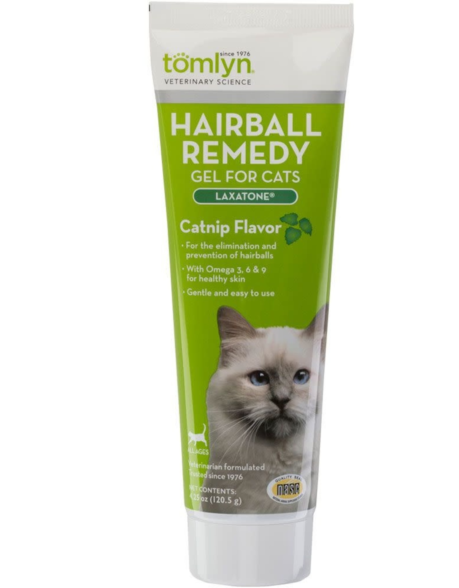 TOMLYN Tomlyn Laxatone Hairball Remedy Catnip Flavor Gel Cat Supplement 4.25-oz tube