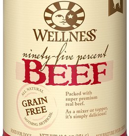 WELLPET Wellness Ninety-Five Percent Beef Grain-Free Canned Dog Food 13.2 oz