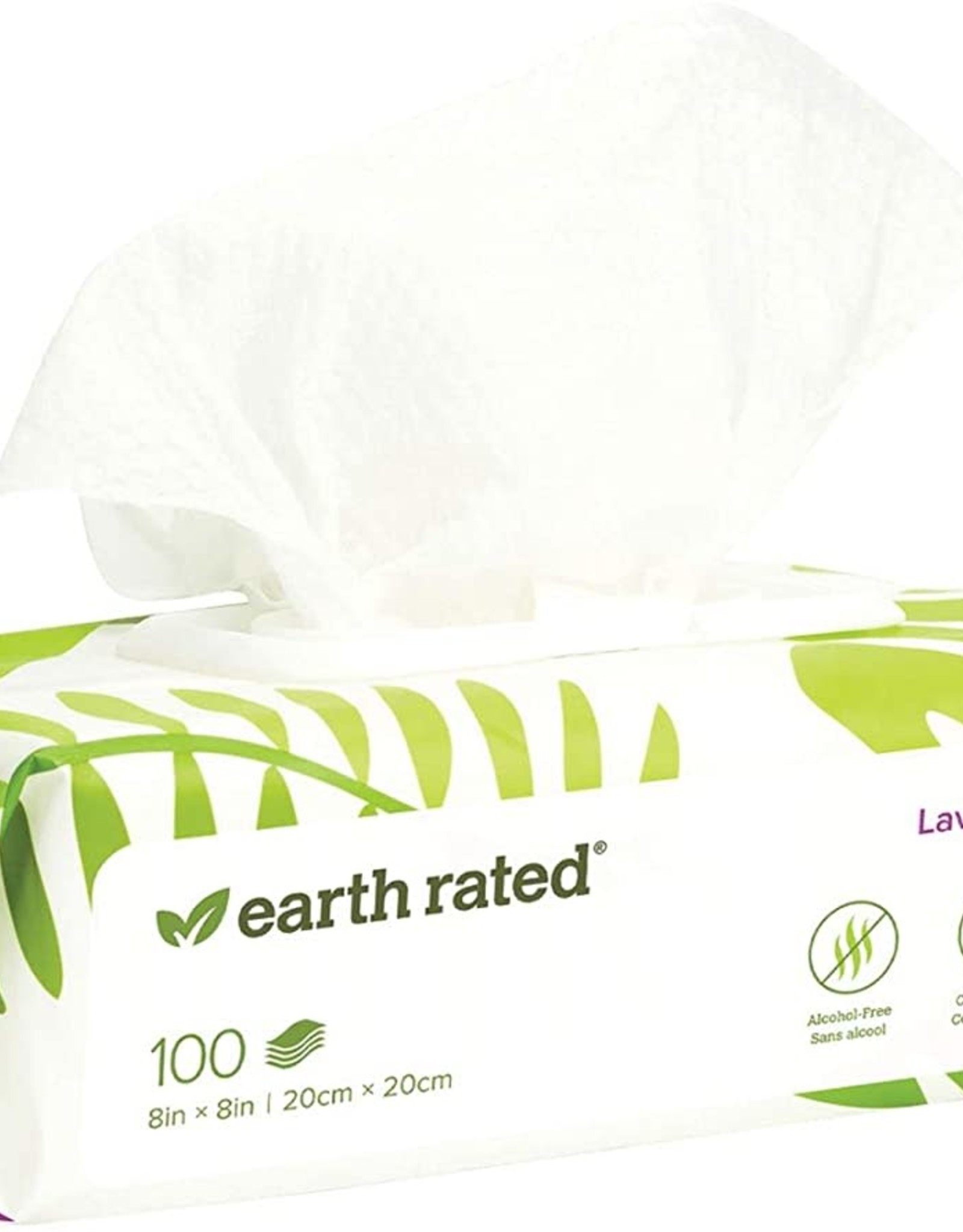 EARTH RATED EARTH RATED Lavender 100 ct USDA Certified Biobased Wipes
