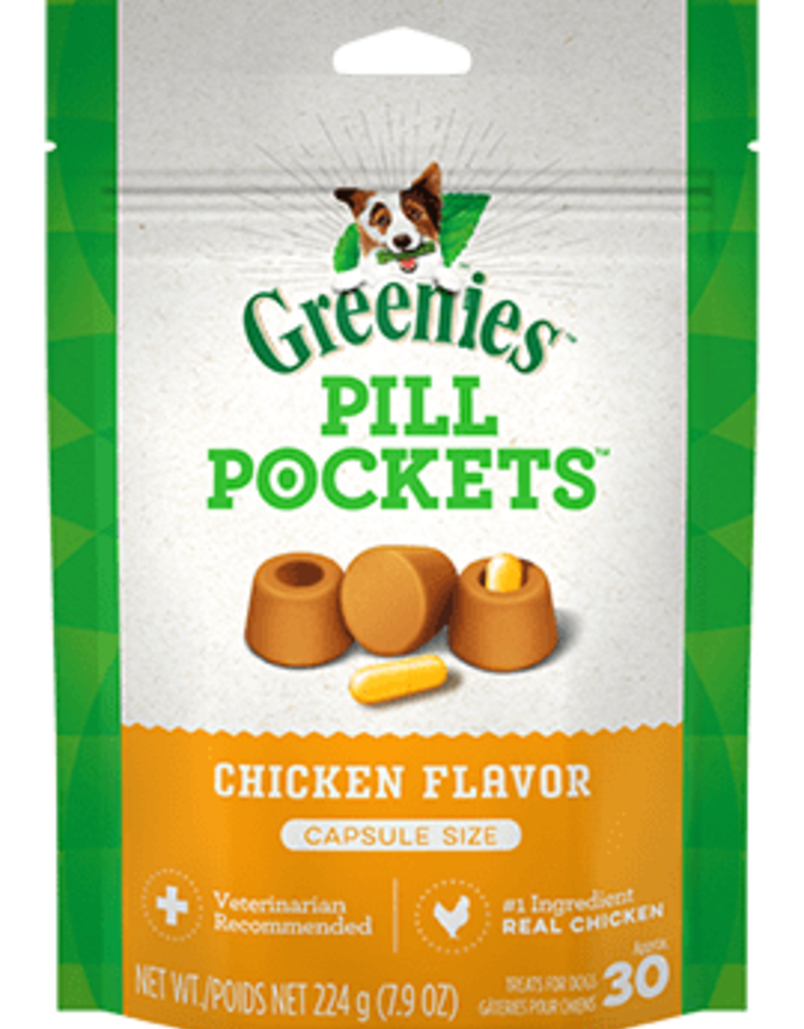 NUTRO COMPANY GREENIES  PILL POCKETS Dog Treats--Chicken Flavor Capsules
