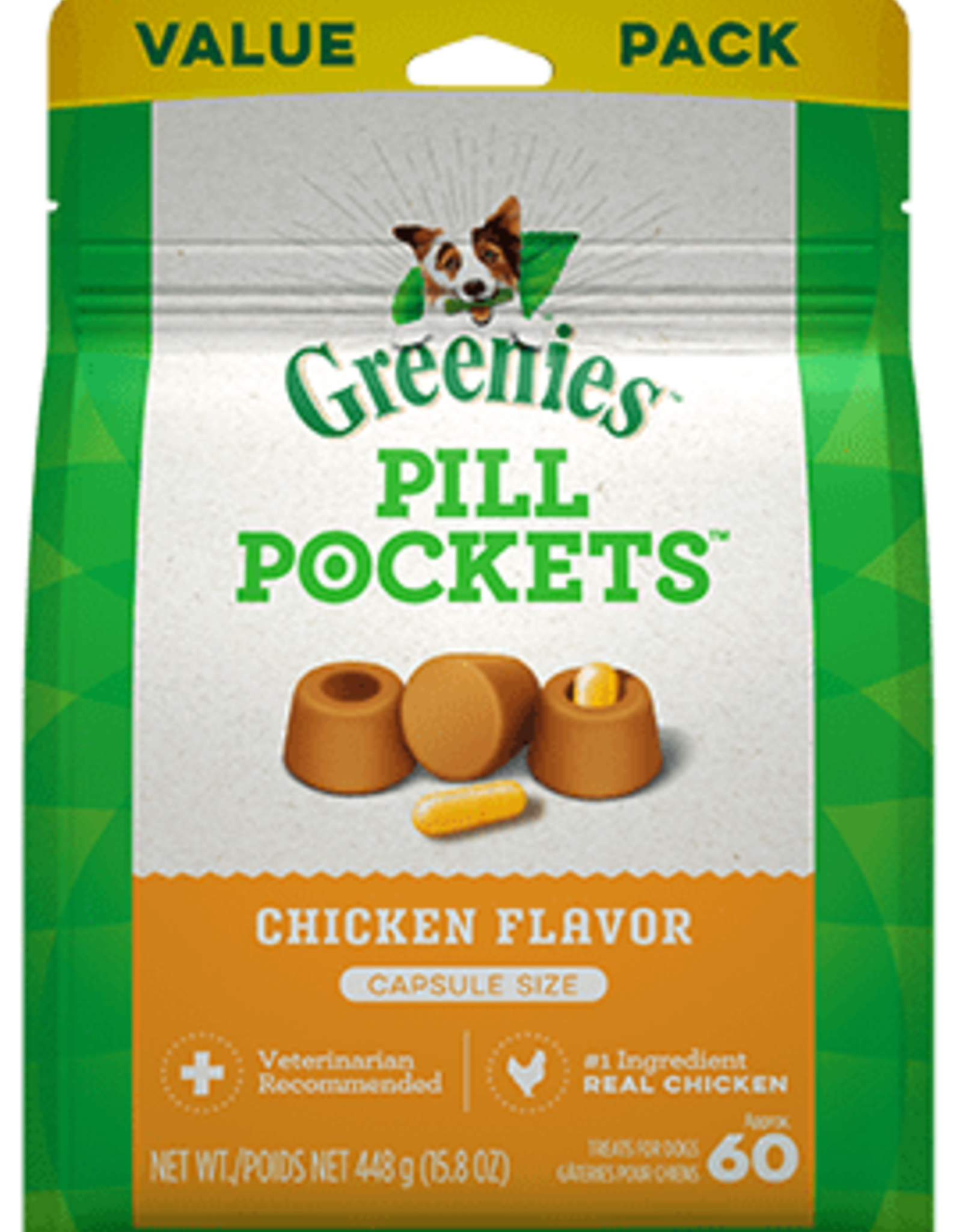 NUTRO COMPANY GREENIES  PILL POCKETS Dog Treats--Chicken Flavor Capsules