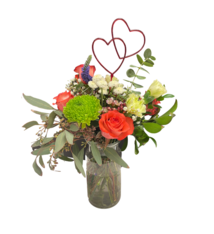 Valentine 1/2 Dozen Rose Vase