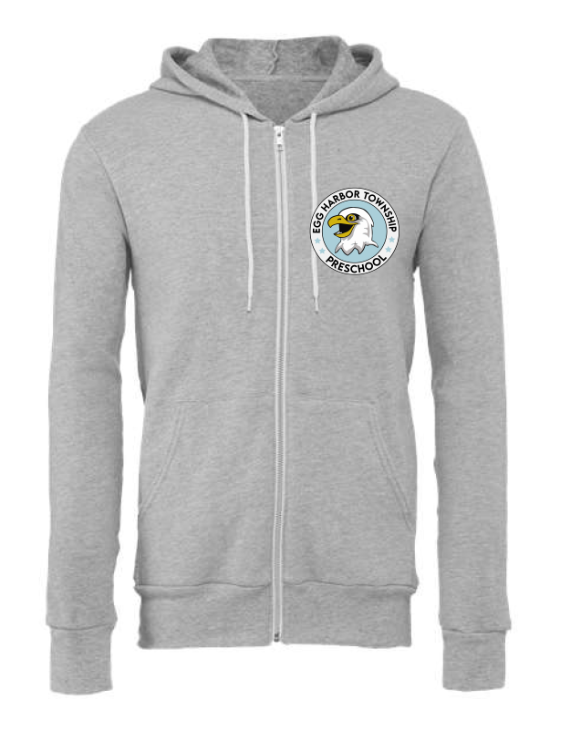 Bella Canvas Adult Zip-Up - Preschool Logo