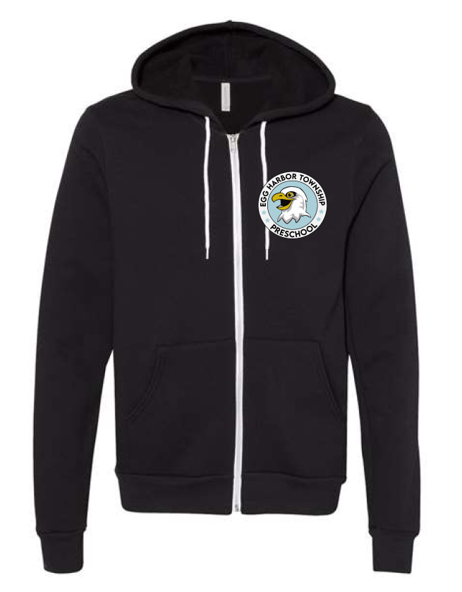 Bella Canvas Adult Zip-Up - Preschool Logo