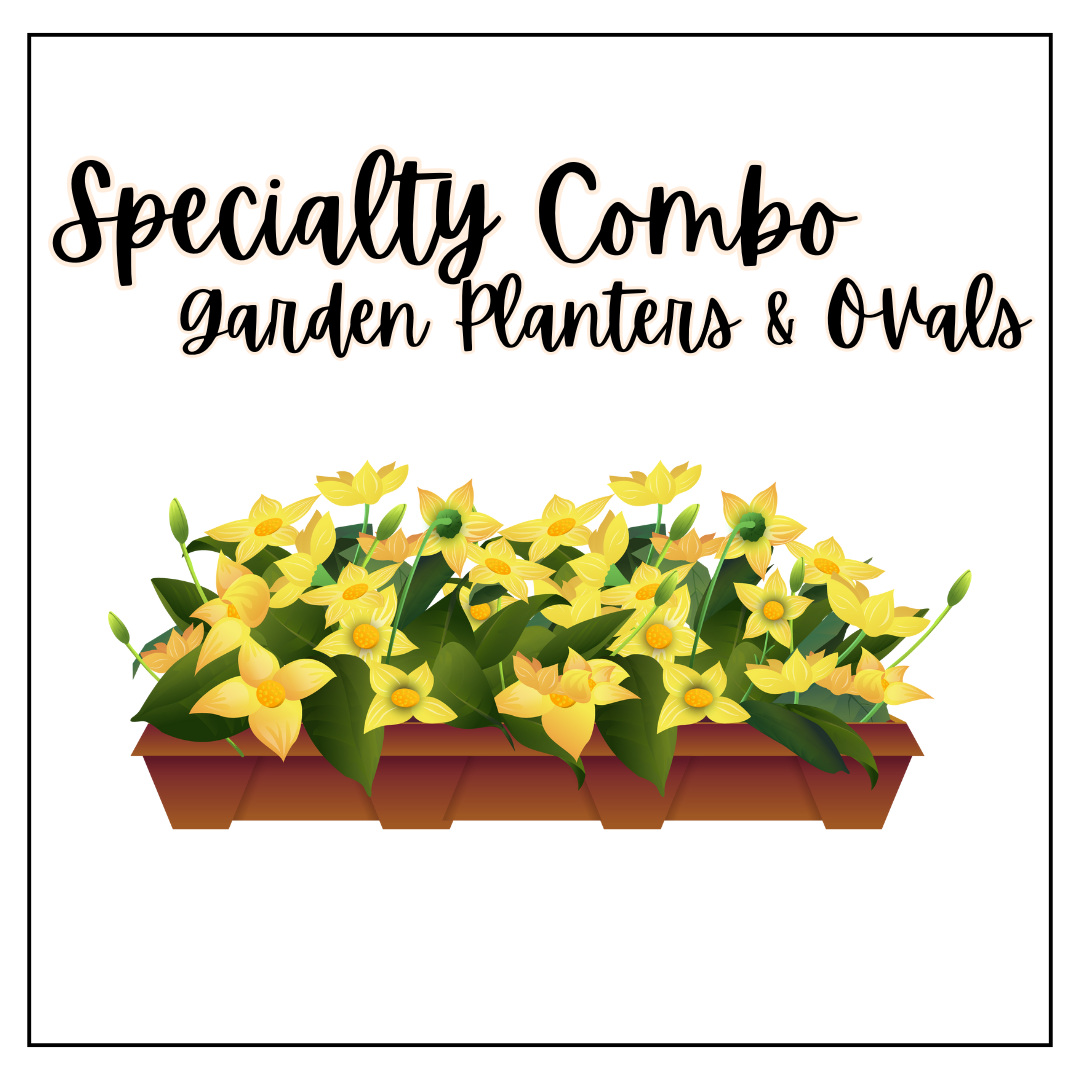 Combo Garden Planters & Ovals