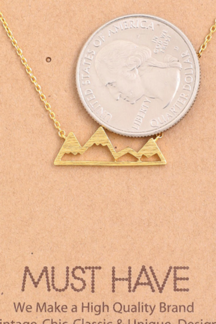 Fame Mountain Range Charm Necklace