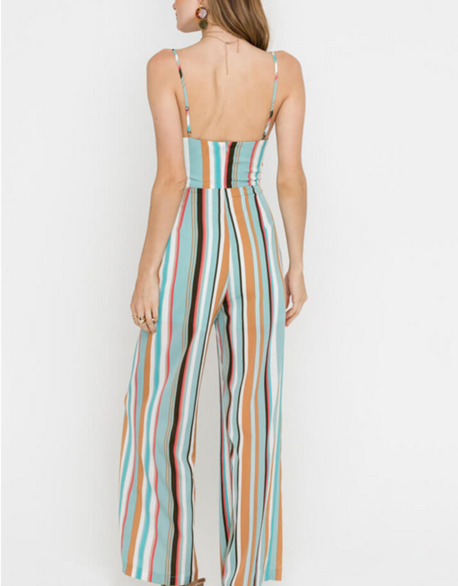 lush striped jumpsuit