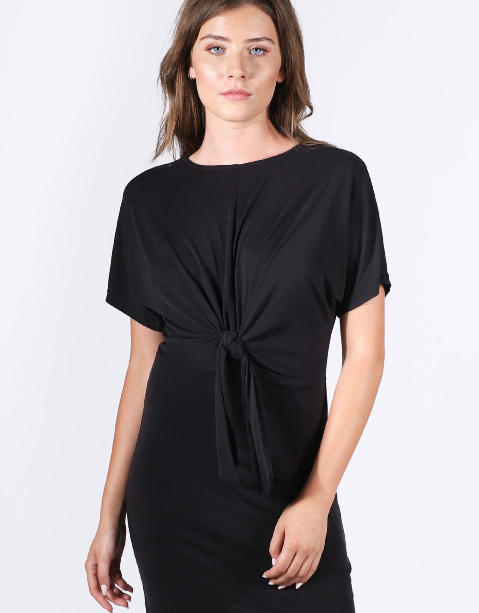 knotted t shirt dress