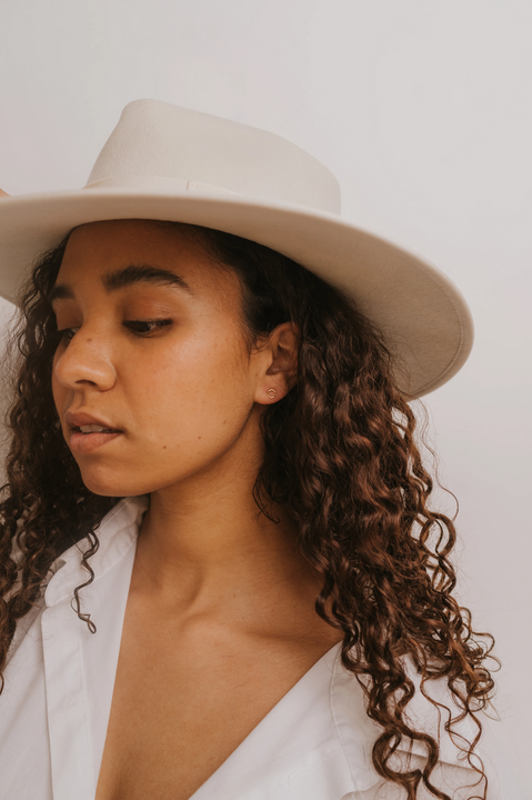 JaxKelly JaxKelly Minimalist Hexagon Earrings