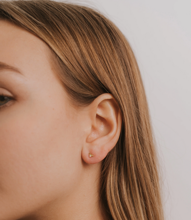 JaxKelly JaxKelly Stud Bar White CZ Earrings