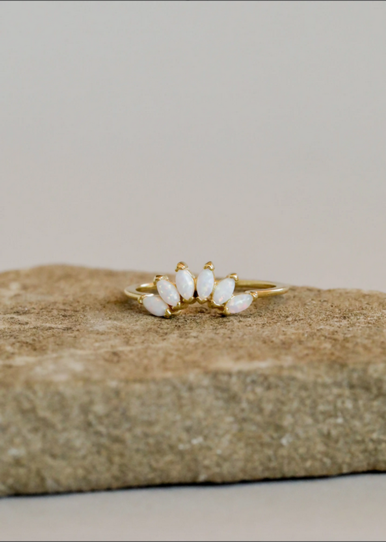 JaxKelly Opal Crown Ring