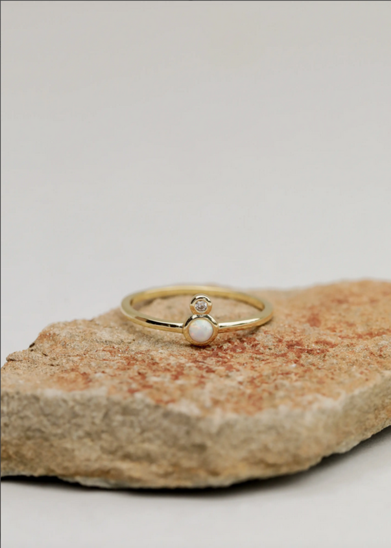 JaxKelly Opal Infinity Ring