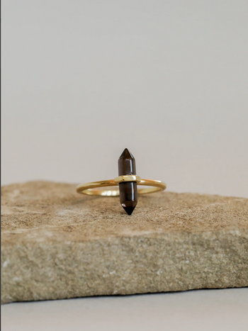 JaxKelly Smoky Quartz Point Ring