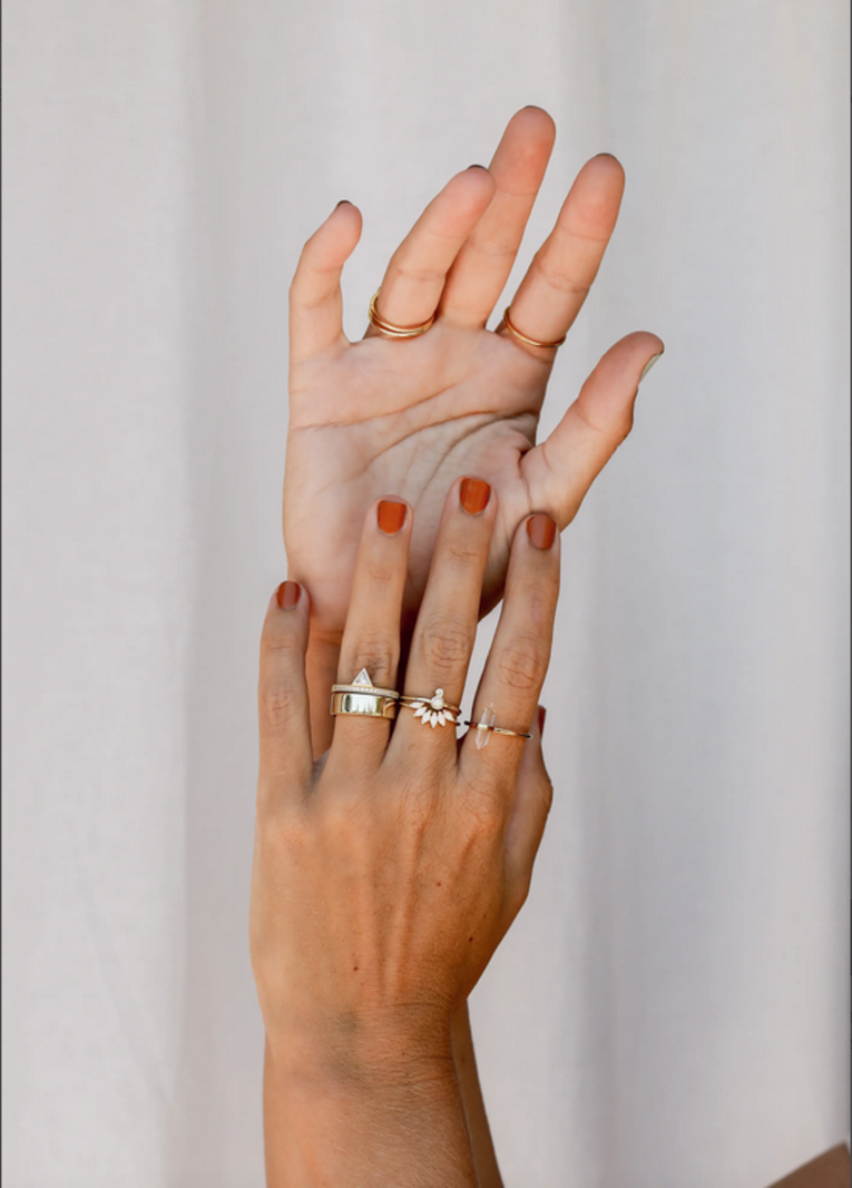 JaxKelly Clear Quartz Point Ring