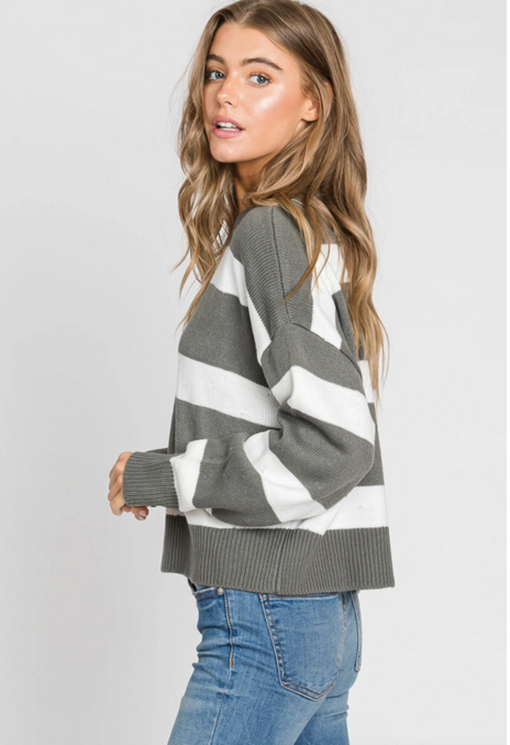 Final Touch Bold Striped Sweater