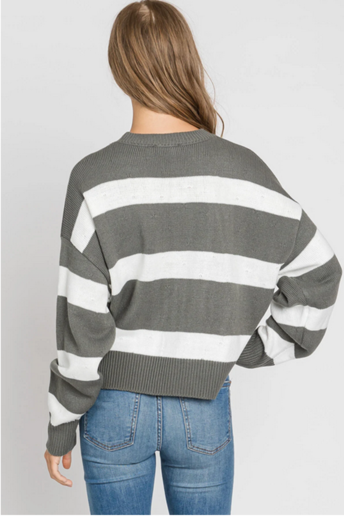 Final Touch Bold Striped Sweater