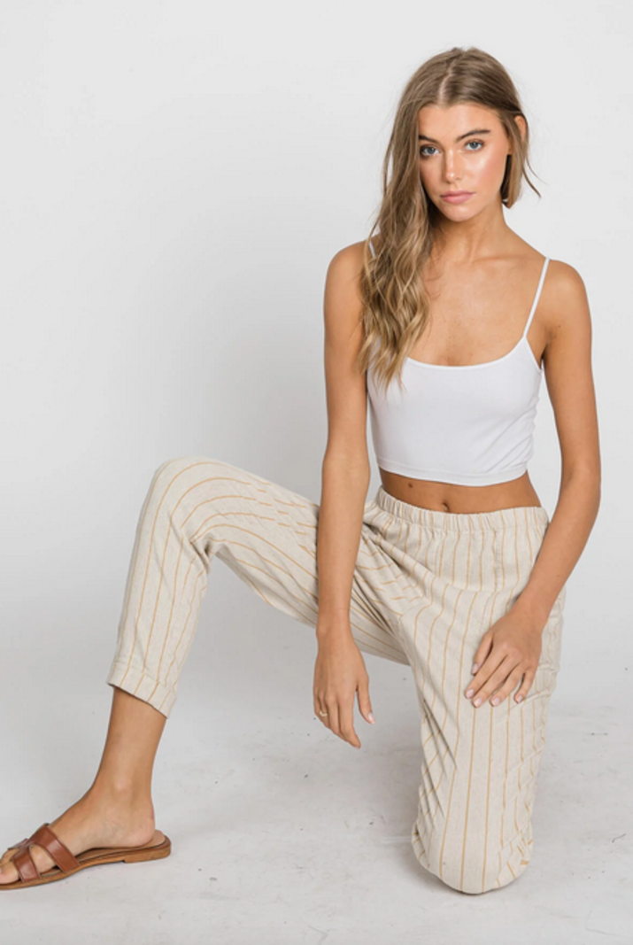 Final Touch Pinstripe Stretch Trousers