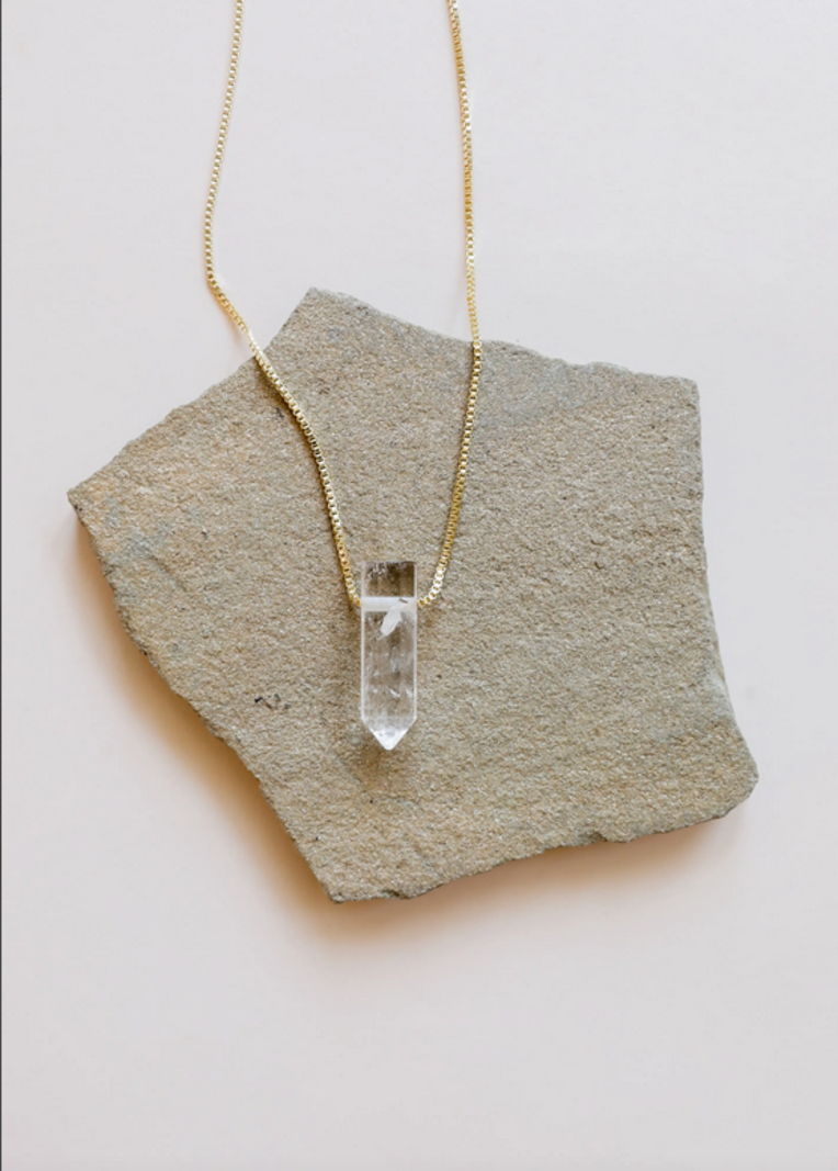 JaxKelly JaxKelly Clear Quartz Point Necklace