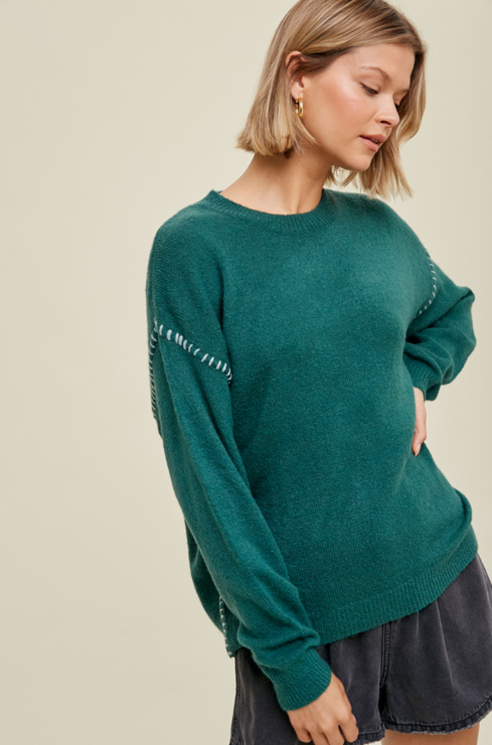 Wishlist Exposed Seam Sweater