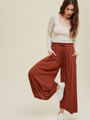 Wishlist Wide Paperbag Pants