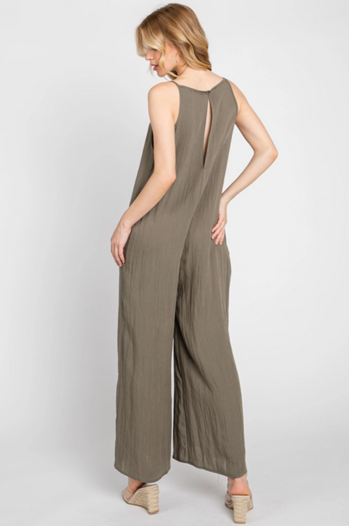 Final Touch Relaxed Boat Neck Jumpsuit