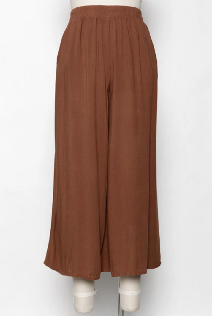 Final Touch Cropped Wide Leg Pants