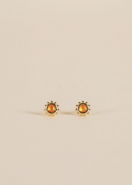 JaxKelly JaxKelly Amber Sun Studs Earrings