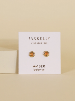 JaxKelly JaxKelly Amber Sun Studs Earrings