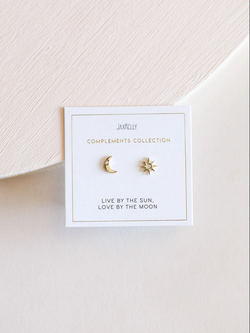 JaxKelly JaxKelly Complements Sun & Moon Earrings