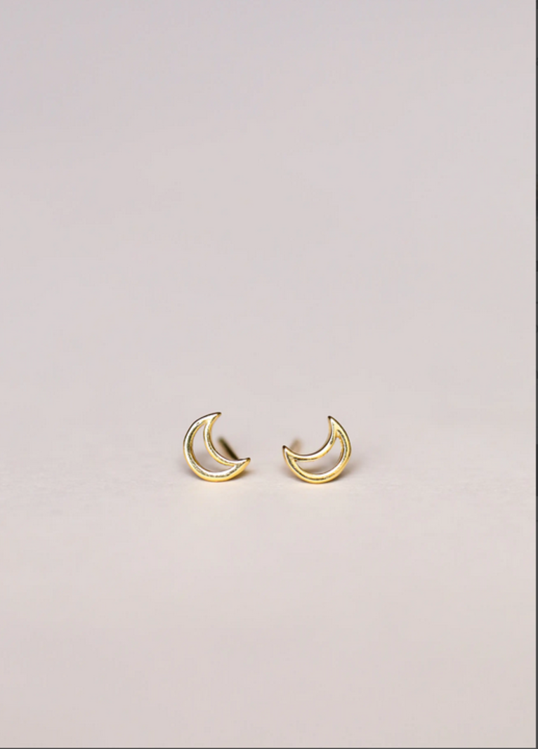 JaxKelly JaxKelly Minimalist Moon Earrings