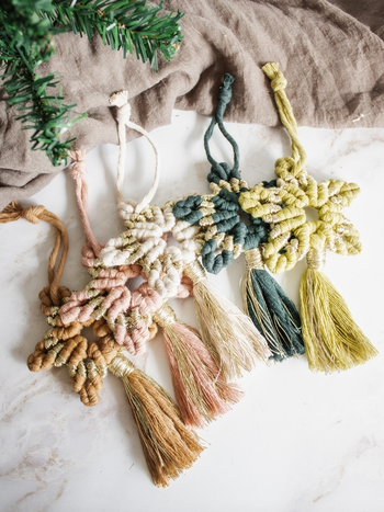 Modern Bo Studio Studio Macrame Star Ornament