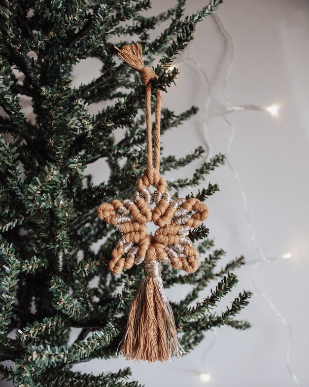 Modern Bo Studio Studio Macrame Star Ornament