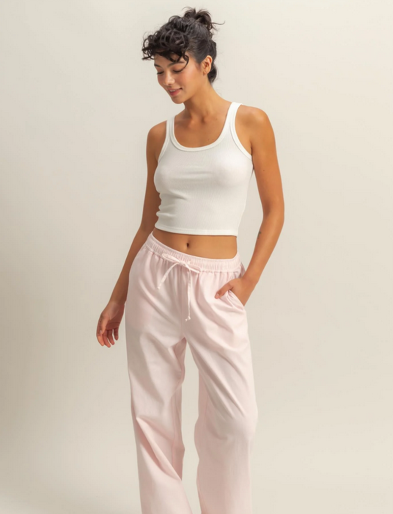 Double Zero Cropped Rib Tank