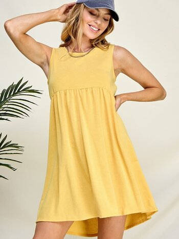 Chris & Carol Terry Knit Babydoll Dress