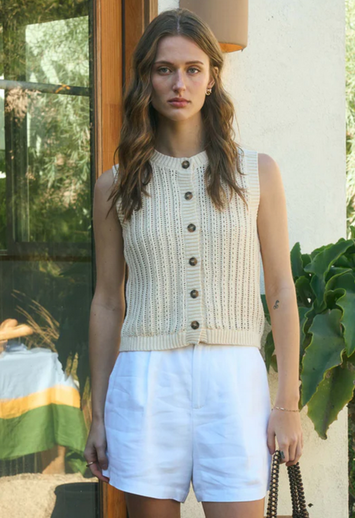Blu Pepper Cable Knit Vest