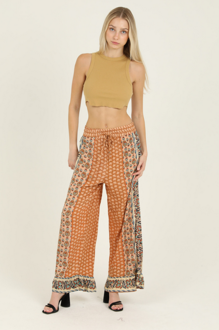 Angie Ruffle Hem Boho Pants