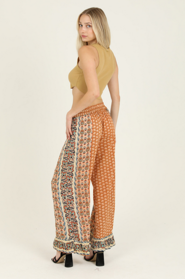 Angie Ruffle Hem Boho Pants