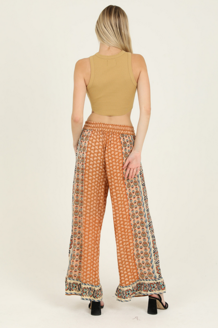 Angie Ruffle Hem Boho Pants
