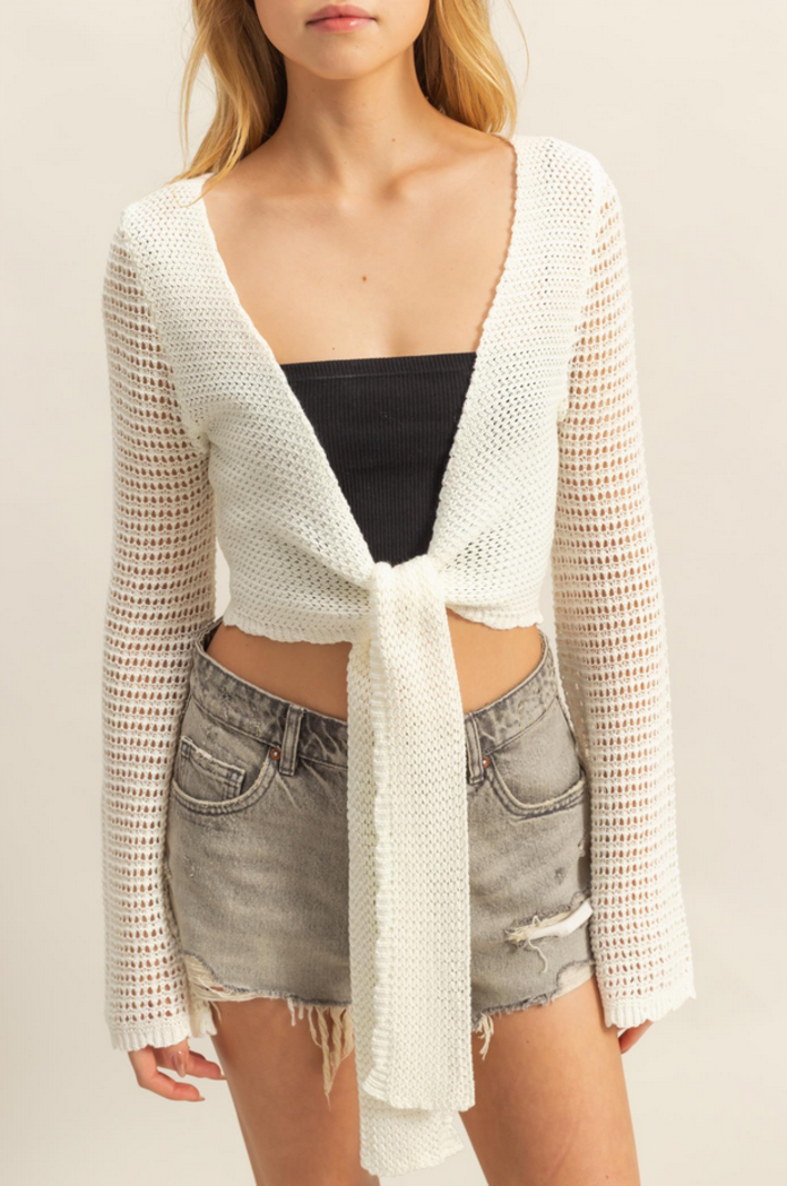 HYFVE Tie Front Cardigan