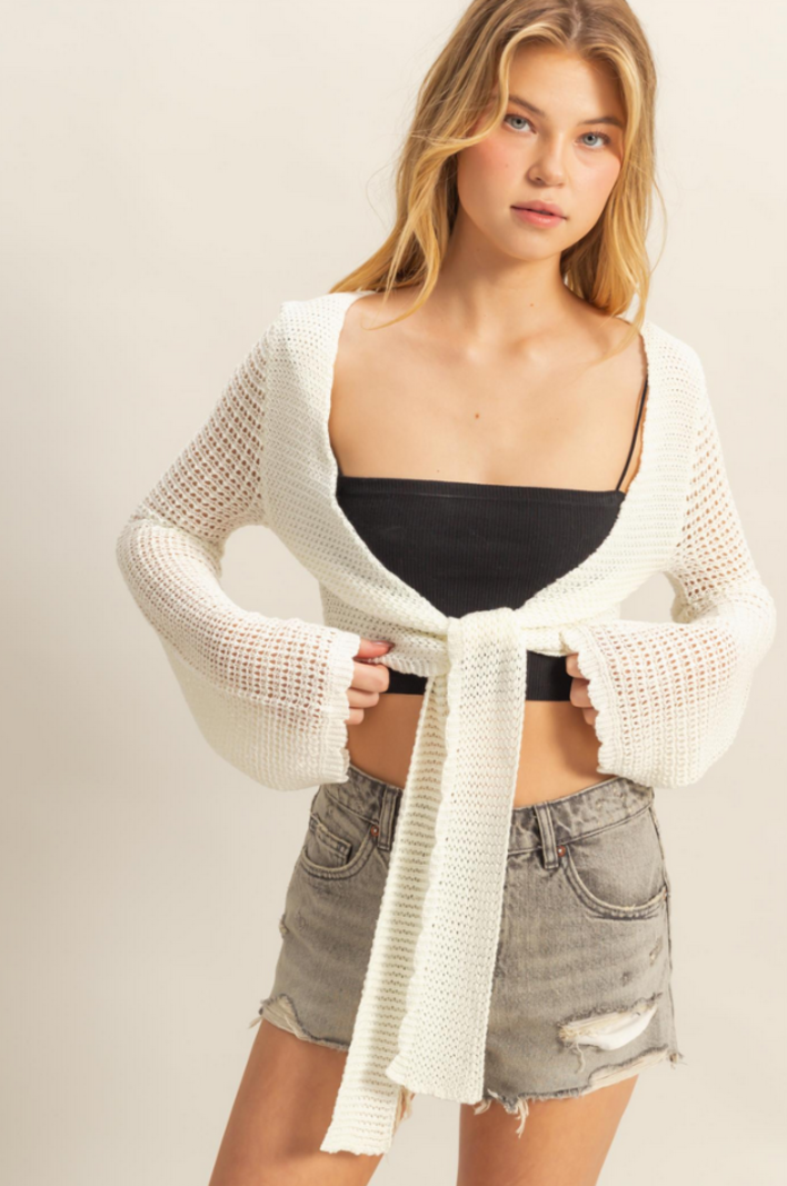 HYFVE Tie Front Cardigan