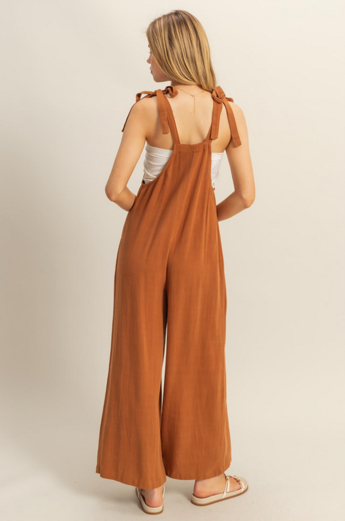 HYFVE Tie Shoulder Jumpsuit