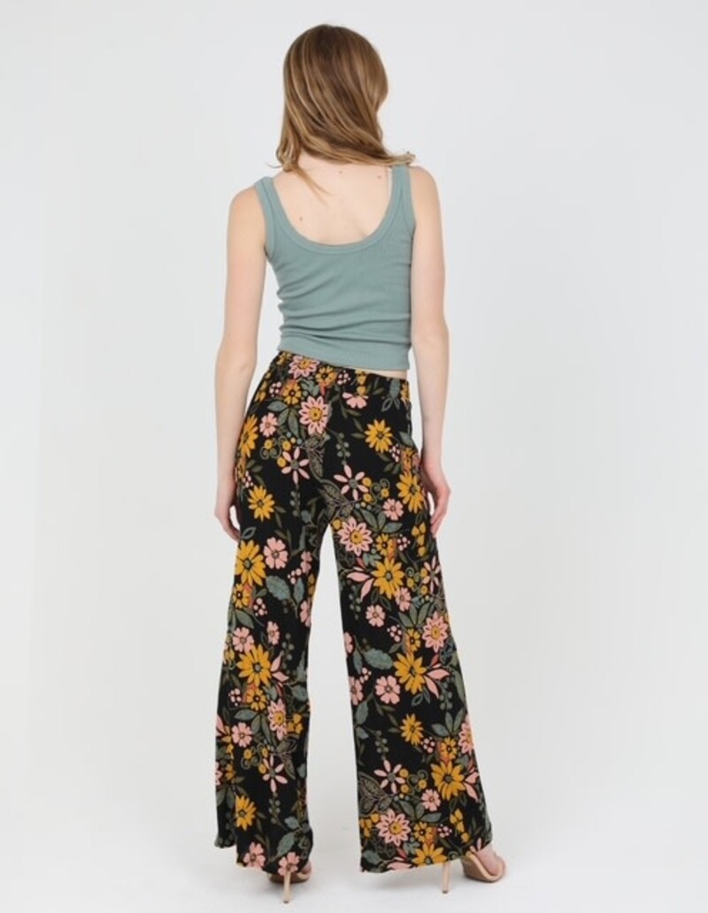 Angie Floral Tie Waist Pants