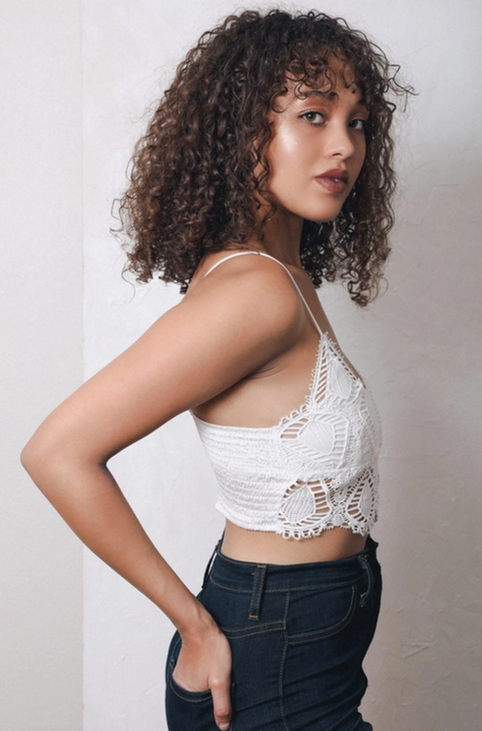 Leto Crochet Lace Overlay Bralette