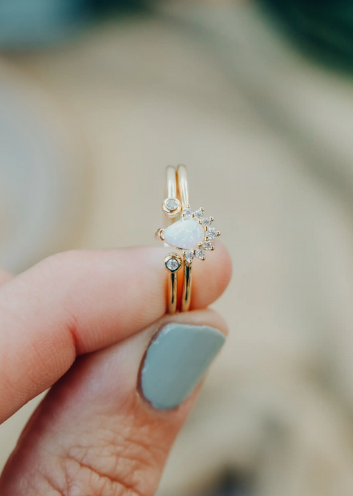 JaxKelly JaxKelly Opal Burst Ring