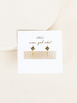 JaxKelly JaxKelly Star Icon Huggie Earrings