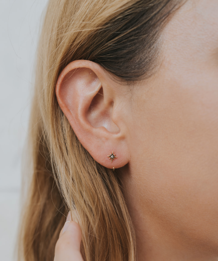 JaxKelly JaxKelly Star Icon Huggie Earrings