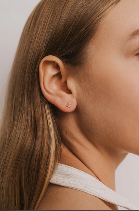 JaxKelly JaxKelly CZ Double Stud Stack Earrings