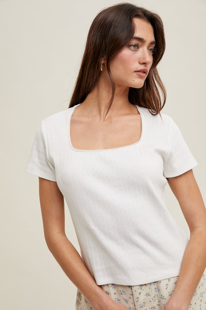 Wishlist Pointelle T-Shirt