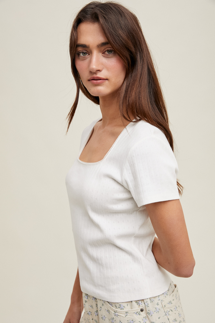 Wishlist Pointelle T-Shirt